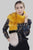 Stripe Long Faux Fur Collar - Mustard - Fashion Scarf World
