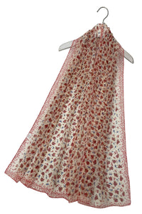 Ditsy Floral Print Chiffon Scarf