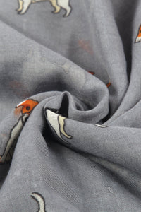 Jack Russell Dog Printed Scarf