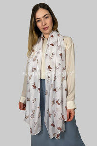 Galloping Horse Print Scarf