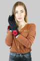 3D Poppy Flower Touchscreen Gloves - Fashion Scarf World