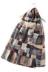 Block Colour Patchwork Silk Scarf