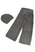 Metallic Thread Knitted Hat & Scarf Set
