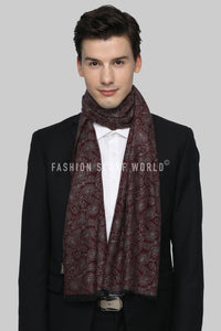 Soft Paisley Print Frayed Unisex Scarf - Fashion Scarf World