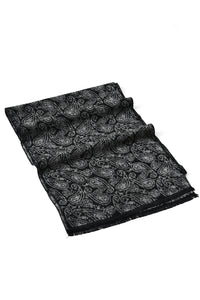 Soft Paisley Print Frayed Unisex Scarf - Fashion Scarf World