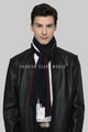Three Stripes Knitted Tassel Unisex Scarf - Fashion Scarf World