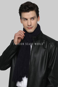 Plain Knitted Unisex Tassel Scarf - Fashion Scarf World