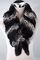 Two Tone Faux Fur Scarf (Wide) - Fashion Scarf World
