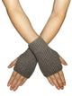 Plain Knitted Fingerless Gloves