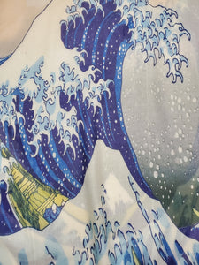 Hokusai's Great Wave Japanese Silk Scarf