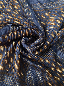 Leopard Effect Pleated Square Scarf - Fashion Scarf World