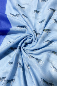 Alaskan Husky Dog Print Frayed Scarf - Fashion Scarf World