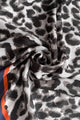 Leopard Silk Scarf With Border - Fashion Scarf World
