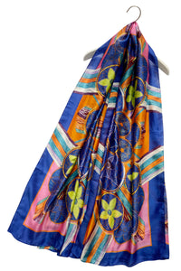 Colourful Floral Dream Catcher Silk Scarf - Fashion Scarf World