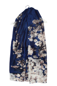Cherry Blossom Flower Print Silk Scarf - Fashion Scarf World