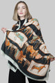 Equestrian Horse Saddle & Stirrups Print Scarf