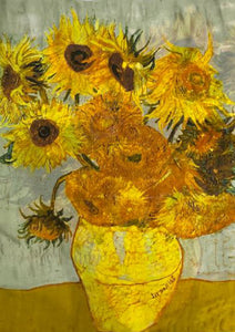 Colourful Van Gogh Sunflowers Silk Scarf