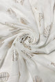Rose Gold Leaf Print Scarf