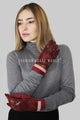 Luxe Snakeskin Print Touchscreen Gloves