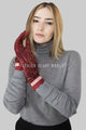 Luxe Snakeskin Print Touchscreen Gloves