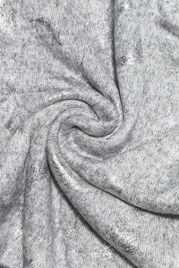 Silver Feather Print Snood