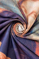 Leonardo Da Vinci Mona Lisa Print Wool Scarf with Tassel Edge
