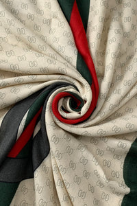 Fashion Link and Belt Print Scarf