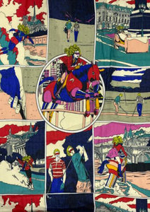 Roy Lichtenstein Style 60s Pop Art Print Scarf