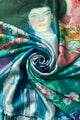 Klimt Expressionism Portrait of Adele Painting Print Art Silk Scarf 3760