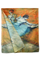 Degas Impressionism Ballerina Dancers At The Barre Painting Print Art Silk Scarf
