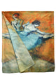 Degas Impressionism Ballerina Dancers At The Barre Painting Print Art Silk Scarf 3764