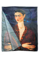Frida Kahlo Self Portrait In A Velvet Dress Painting Print Art Silk Scarf 3765