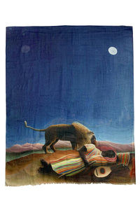 Henri Rosseau Post Impressionism The Sleeping Gypsy Painting Print Art Scarf 3769