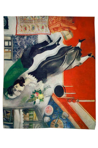 Chagall Surrealism Birthday Painting Print Art Silk Scarf 3773