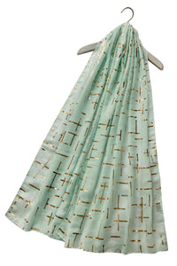 Rose Gold Dash Foiled Scarf