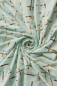 Rose Gold Dash Foiled Scarf