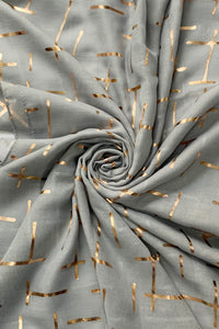 Rose Gold Dash Foiled Scarf