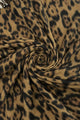 Luxe Leopard Print Wool Tassel Scarf