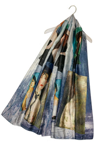 Modigliani Italian Expressionism Female Portrait Painting Print Art Silk Scarf