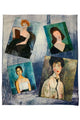 Modigliani Italian Expressionism Female Portrait Painting Print Art Silk Scarf