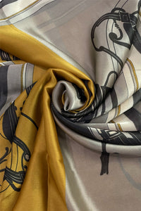 Regal Carriage Print Silk Scarf