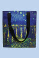 Van Gogh Starry Night Over The Rhone Canvas Shopper