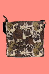 Pug Dog Camo Bag Collection - Crossbody