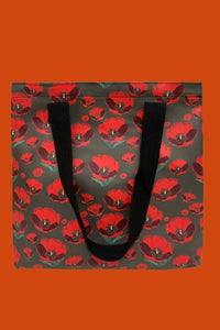 Red Poppy Flower Bag Collection - Shopper