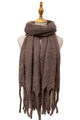 Plain Tassel Blanket Scarf