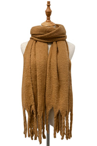 Plain Tassel Blanket Scarf