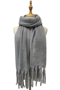 Plain Tassel Blanket Scarf