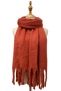 Plain Tassel Blanket Scarf