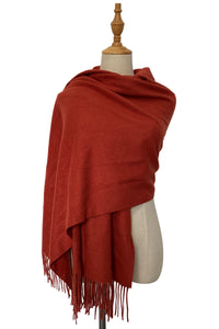 Soft Wool Tassel Blanket Wrap Scarf