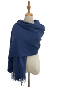 Soft Wool Tassel Blanket Wrap Scarf